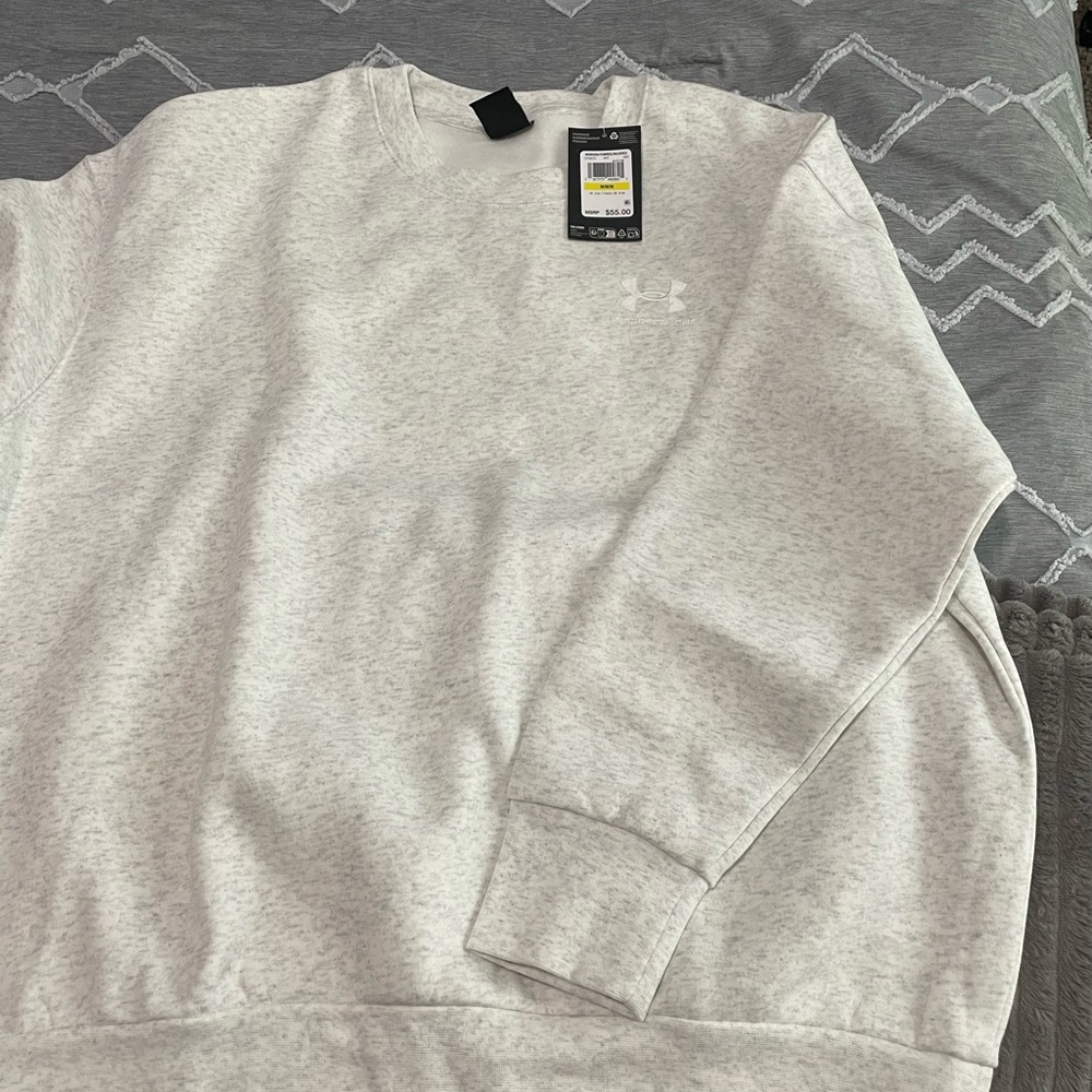 Under Armour Women’s Crewneck Sweatshirt Oversized - Light Heather Gray